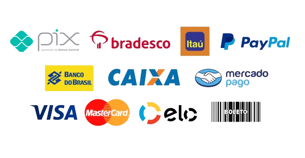 Meios de pagamento disponíveis
